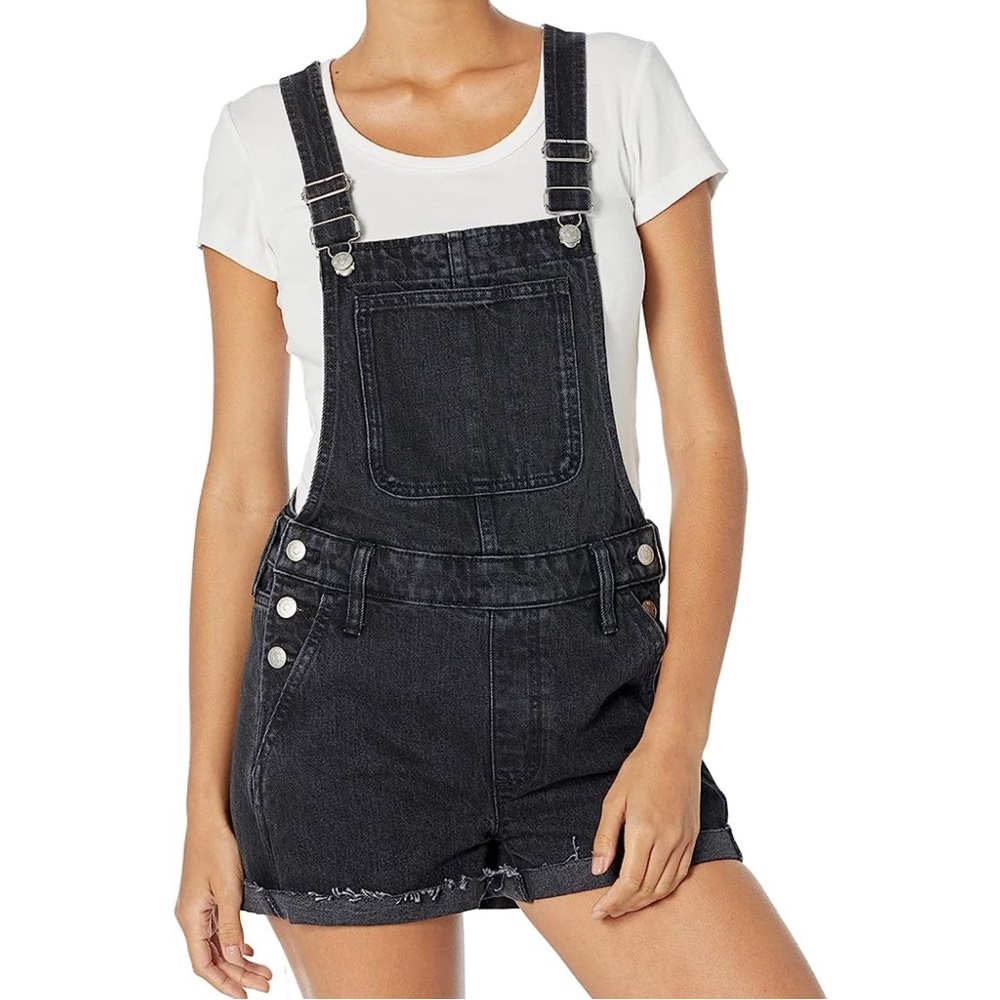 Madewell Adirondack Overalls Shorts in Lunar Wash Size‎ XXS